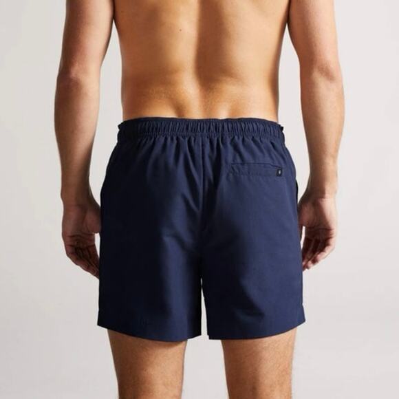 NWT Ted Baker Trehil Lined Plain Swimshort Trunks Navy Size 6 - Picture 2 of 9